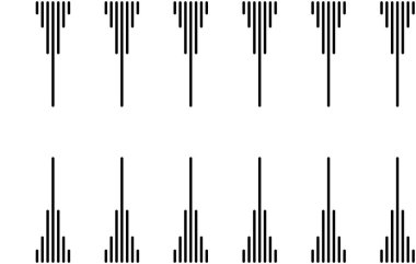 Vertical of stripe pattern. Design ethnic style black on white background.Design print for illustration, texture, wallpaper, background. Set 1