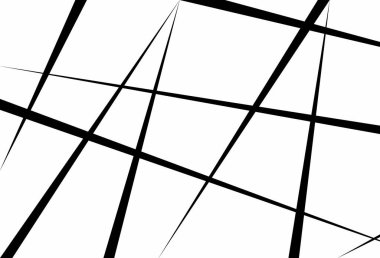Unregular lines bold of pattern. Design random line black on white background. Design print for illustration, texture, wallpaper, background. Set 2