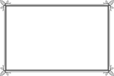 Süslü vintage çerçevelerin elementleri. Beyaz, klasik el yazısı kıvrımlarında sınır siyahı, çiçek motifleri. Tebrik kartları için tasarım baskısı, düğün davetiyeleri, restoran menüsü, kraliyet sertifikaları. 61. Set