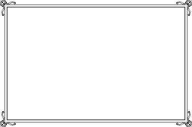 Süslü vintage çerçevelerin elementleri. Beyaz, klasik el yazısı kıvrımlarında sınır siyahı, çiçek motifleri. Tebrik kartları için tasarım baskısı, düğün davetiyeleri, restoran menüsü, kraliyet sertifikaları. Set 28