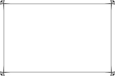 Süslü vintage çerçevelerin elementleri. Beyaz, klasik el yazısı kıvrımlarında sınır siyahı, çiçek motifleri. Tebrik kartları için tasarım baskısı, düğün davetiyeleri, restoran menüsü, kraliyet sertifikaları. 25. Set