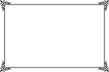 Süslü vintage çerçevelerin elementleri. Beyaz, klasik el yazısı kıvrımlarında sınır siyahı, çiçek motifleri. Tebrik kartları için tasarım baskısı, düğün davetiyeleri, restoran menüsü, kraliyet sertifikaları. 61. Set