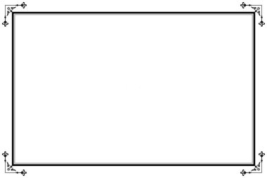 Süslü vintage çerçevelerin elementleri. Beyaz, klasik el yazısı kıvrımlarında sınır siyahı, çiçek motifleri. Tebrik kartları için tasarım baskısı, düğün davetiyeleri, restoran menüsü, kraliyet sertifikaları. 95 'i ayarla