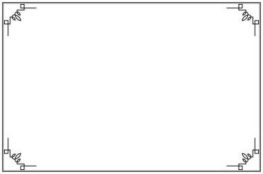 Süslü vintage çerçevelerin elementleri. Beyaz, klasik el yazısı kıvrımlarında sınır siyahı, çiçek motifleri. Tebrik kartları için tasarım baskısı, düğün davetiyeleri, restoran menüsü, kraliyet sertifikaları. 1. Set