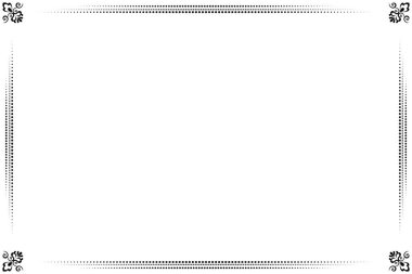 Süslü vintage çerçevelerin elementleri. Beyaz, klasik el yazısı kıvrımlarında sınır siyahı, çiçek motifleri. Tebrik kartları için tasarım baskısı, düğün davetiyeleri, restoran menüsü, kraliyet sertifikaları. 159 'u ayarla