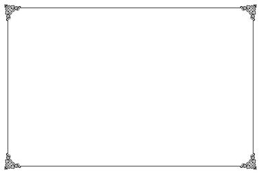 Süslü vintage çerçevelerin elementleri. Beyaz, klasik el yazısı kıvrımlarında sınır siyahı, çiçek motifleri. Tebrik kartları için tasarım baskısı, düğün davetiyeleri, restoran menüsü, kraliyet sertifikaları. 178 ayarla.