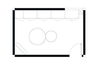 Dolap düzeninde yürümenin 2d çizimi iç giyim tasarımı, beyaz arka planda siyah çizgiler, izole edilmiş. 6. Set