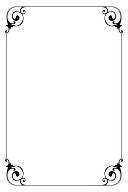 Süslü vintage çerçevelerin elementleri. Beyaz, klasik el yazısı kıvrımlarında sınır siyahı, çiçek motifleri. Tebrik kartları için tasarım baskısı, düğün davetiyeleri, restoran menüsü, kraliyet sertifikaları. 167 ayarla.