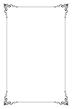 Süslü vintage çerçevelerin elementleri. Beyaz, klasik el yazısı kıvrımlarında sınır siyahı, çiçek motifleri. Tebrik kartları için tasarım baskısı, düğün davetiyeleri, restoran menüsü, kraliyet sertifikaları. 175 'i ayarla