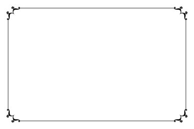 Süslü vintage çerçevelerin elementleri. Beyaz, klasik el yazısı kıvrımlarında sınır siyahı, çiçek motifleri. Tebrik kartları için tasarım baskısı, düğün davetiyeleri, restoran menüsü, kraliyet sertifikaları. 209 'u ayarla
