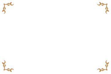 Süslü köşeleri olan zarif Vintage Gold Frame. 318