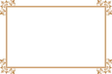 Süslü köşeleri olan zarif Vintage Gold Frame. 402