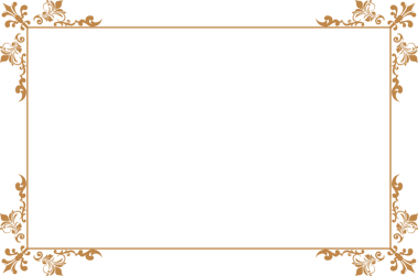 Süslü köşeleri olan zarif Vintage Gold Frame. 428