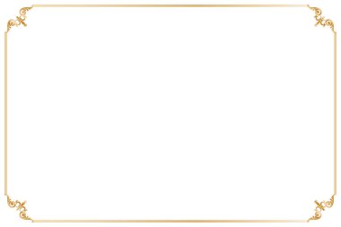 Süslü köşeli şık Bakır Çerçeve. 385