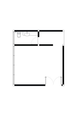 Minimalist Misafir Odası. Koltuğu ve kahve masası düzeniyle. 1