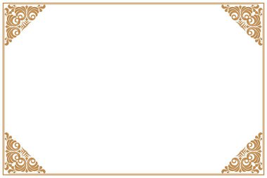 Süslü vintage çerçevelerin elementleri. Beyaz, klasik el yazısı kıvrımları ve çiçek motifleri üzerinde sınır altını. Tebrik kartları için tasarım baskısı, düğün davetiyeleri, restoran menüsü, kraliyet sertifikaları. 610 'u ayarla