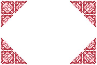 Süslü vintage çerçevelerin elementleri. Beyaz, klasik el yazısı kıvrımları ve çiçek motiflerinde sınır kırmızısı. Tebrik kartları için tasarım baskısı, düğün davetiyeleri, restoran menüsü, kraliyet sertifikaları. 636 'yı ayarla