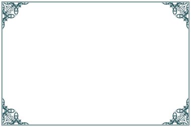 Klasik Sınır Tarzı Altın Dekoratif Çerçeve Çiçek Süslemeleri. 768