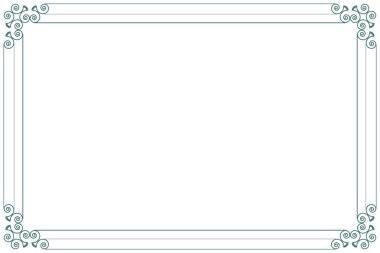 Süslü vintage çerçevelerin elementleri. Klasik hat hareketlerinde sınır yeşili, çiçek motiflerinde de. Tebrik kartları için tasarım baskısı, düğün davetiyeleri, restoran menüsü, kraliyet sertifikaları. 818 'i ayarla
