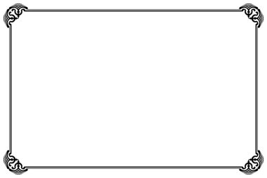 Süslü vintage çerçevelerin elementleri. Sınır beyazın üzerinde siyah girdap şeklinde izole edilmiş. Tebrik kartları için tasarım baskısı, düğün davetiyeleri, restoran menüsü, kraliyet sertifikaları. 870 'i ayarla