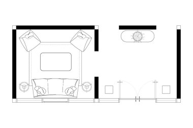 Birleşik Girişler ve Yaşam Alanının Mimari Planı. 9