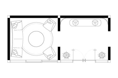 Birleşik Girişler ve Yaşam Alanının Mimari Planı. 10