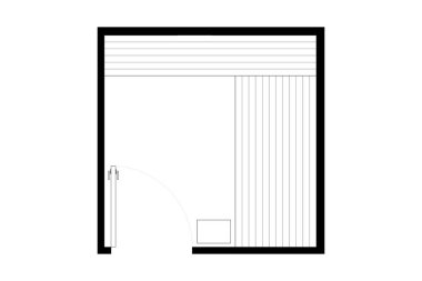 Modern Minimalist Sauna İç Tasarımı 'nın En İyi Görünümü. 3