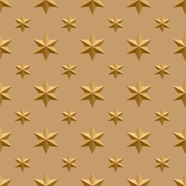 Золотая Трехмерная Звезда Прошивки Векторная Текстура Вебсайта Ткани Оберточной Бумаги — стоковый вектор