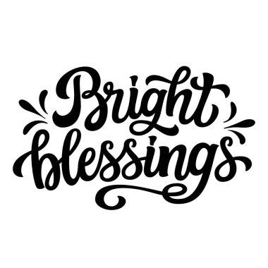 İyi dilekler. Beyaz arka planda izole edilmiş el yazısı siyah metin. Posterler, kartlar, bayram dekorları, Noel baloları, süsler için vektör tipografisi