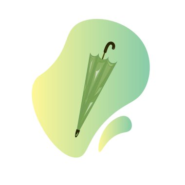  Ellerinde termos olan bir kız. Sonbahar illüstrasyonunda vektör.