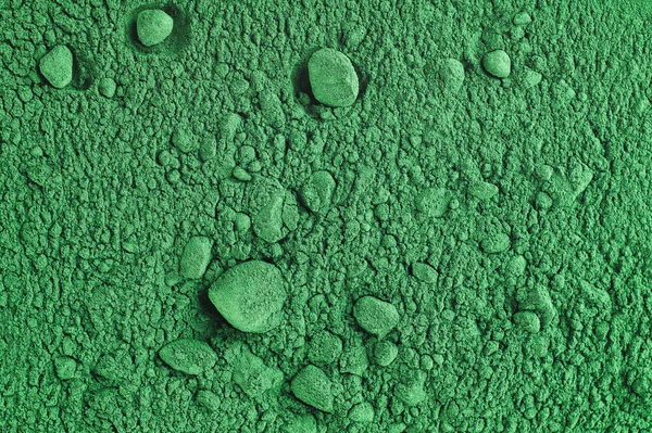Green powder of Spirulina  background