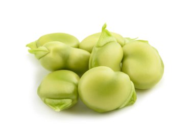 Beyaz arka plan üzerinde izole bakla yığın