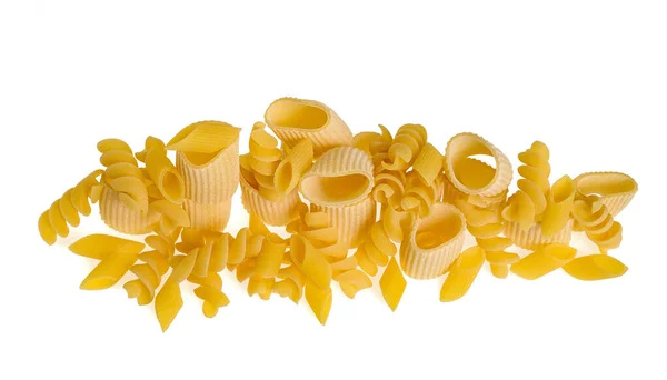 Pasta Mix Isolated White Background — Stock Photo, Image