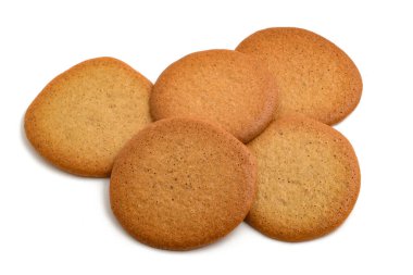 Valle d 'Aosta fayansları, tegole valdostane geleneksel bisküviler Valle d' Aosta 'dan izole edilmiş beyaz