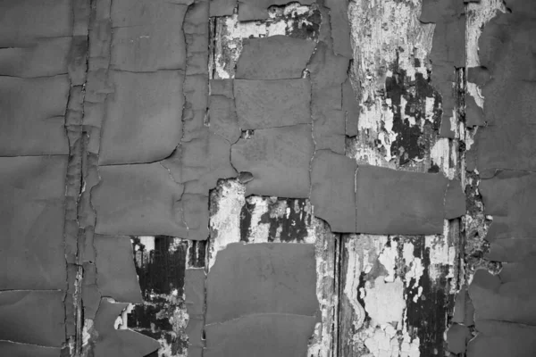 Выразительное Черно Белое Изображение Текстуры Разрушенных Деревянных Досок — стоковое фото