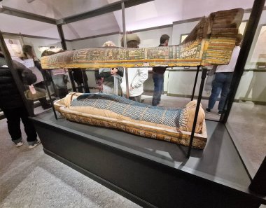 2022.12.29 Turin Museo Egizio, the oldest museum in the world entirely dedicated to the Nilotic civilization, i.e. the civilization that developed along the Nile,mummy