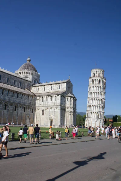 2022 Italy Pisa Leaning Tower Pisaevocative Image Leaning Tower Pisa — Fotografia de Stock