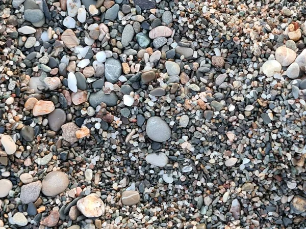 Sugestywna Faktura Wizerunku Małych Kamieni Plaży Sycylii — Zdjęcie stockowe
