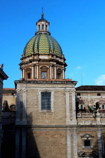 Palermo Kostel San Giuseppe Theatine Otců Evokativní Vnější Obraz Charakteristické — Stock fotografie