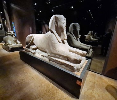 2022.12.29 Turin Museo Egizio, the oldest museum in the world entirely dedicated to the Nilotic civilization, i.e. the civilization that developed along the Nile,statue