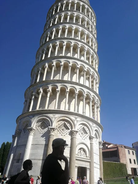 2022 Italy Pisa Leaning Tower Pisaevocative Image Leaning Tower Pisa — Stok fotoğraf