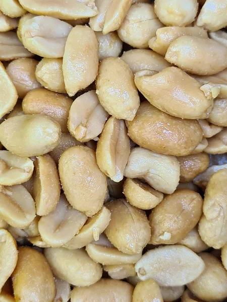 Evokative Nahaufnahme Von Gerösteten Erdnüssen Bereit Für Die Happy Hour — Stockfoto