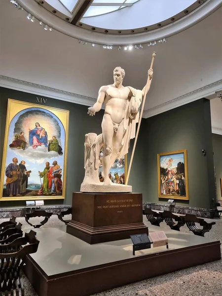 2022 Milán Italia Pinacoteca Brera Imagen Evocadora Una Estatua Canova —  Fotos de Stock