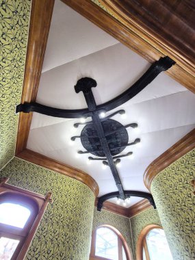 2025.02.02 Palermo, Villino Florio, bugün turistler için Villino 'nun anımsatıcı bir görüntüsü.