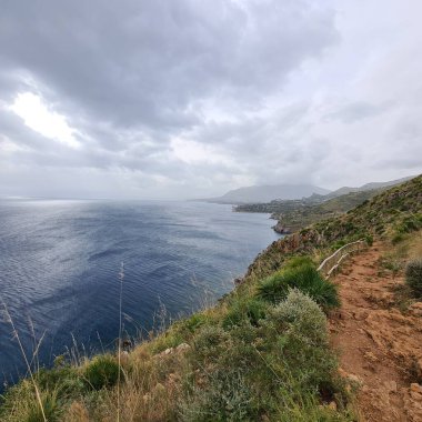 Sicilya, Zingaro Doğa Koruma Alanı, San Vito Lo Capo, Trapani yakınlarındaki rezervin anımsatıcı görüntüsü.