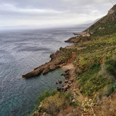 Sicilya, Zingaro Doğa Koruma Alanı, San Vito Lo Capo, Trapani yakınlarındaki rezervin anımsatıcı görüntüsü.