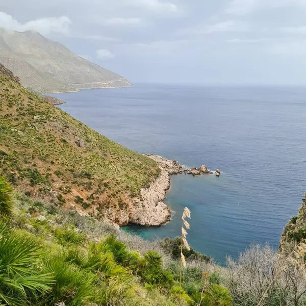 Sicilya, Zingaro Doğa Koruma Alanı, San Vito Lo Capo, Trapani yakınlarındaki rezervin anımsatıcı görüntüsü.