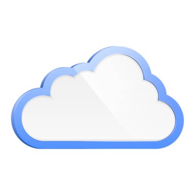 Bulut hesaplama kavramının gerçekçi yüksek detaylı vektör çizimi