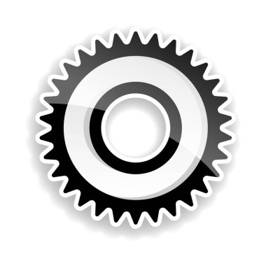 Cogwheel kavramının yüksek detaylı vektör çizimi