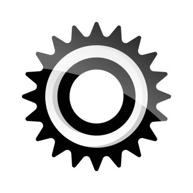 Cogwheel kavramının yüksek detaylı vektör çizimi